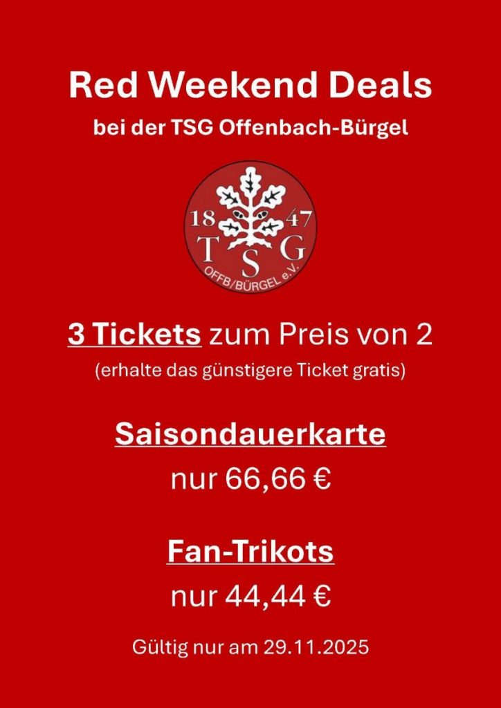 Vergesst Black Friday – es ist Red Weekend!