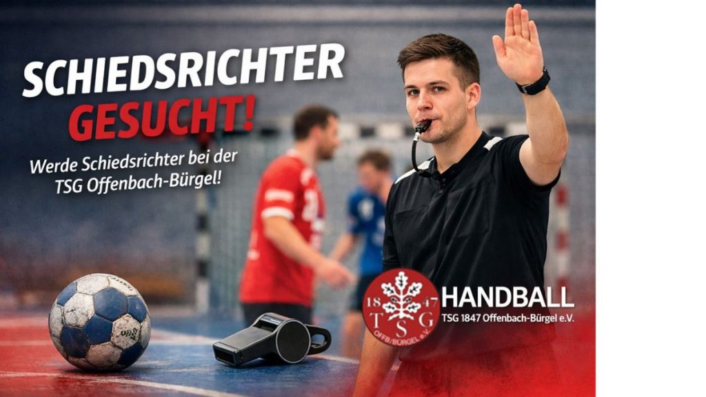 Schiedsrichter gesucht – Werde Teil der TSG Offenbach-Bürgel Handballfamilie
