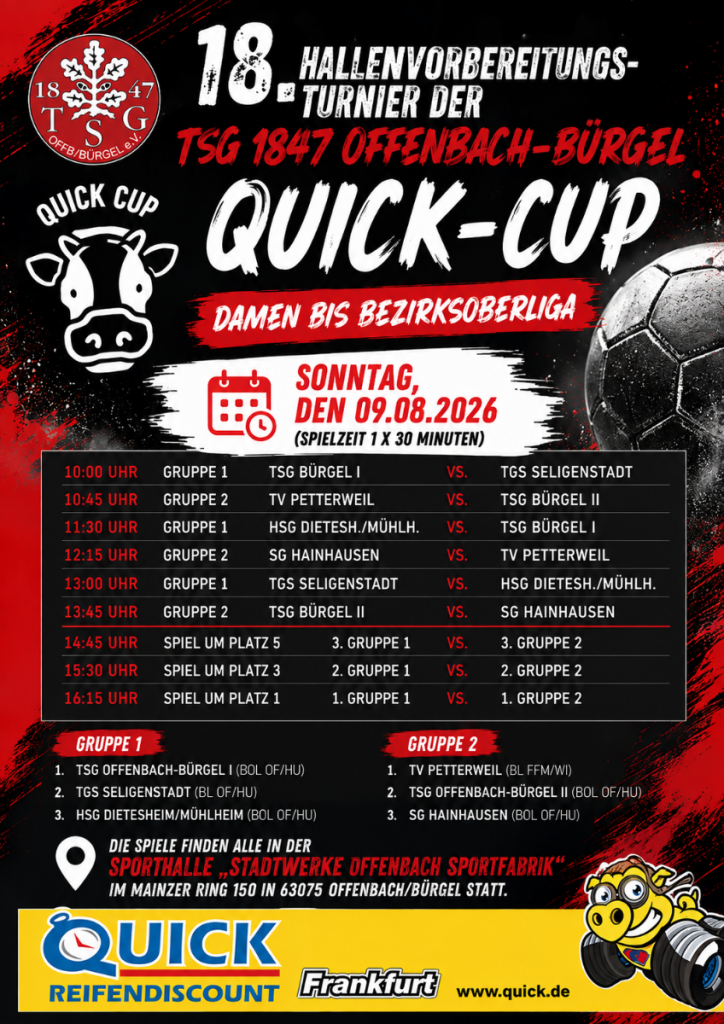 Quick-Cup der Damen – Jetzt sind die Frauen am Zug!